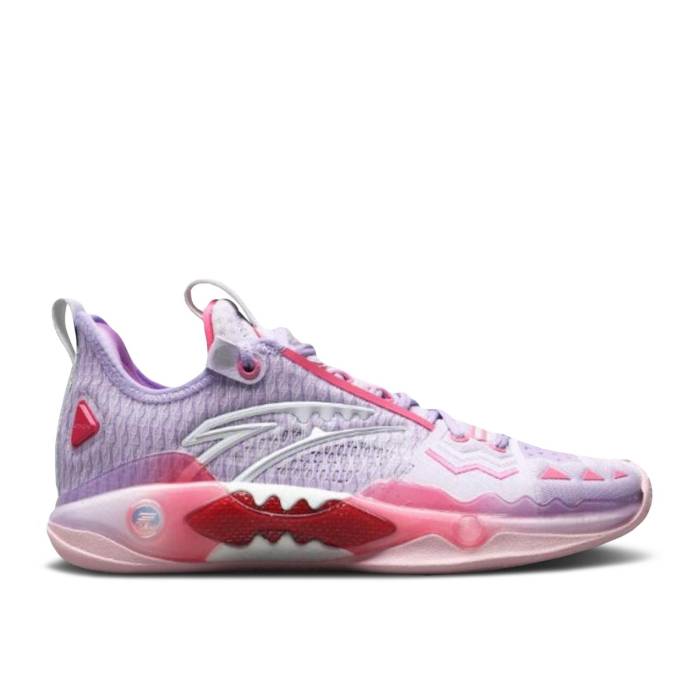 Anta 【 Shock Wave 5 Pro \u0027Valentine\u0027s Day\u0027 Men Pink/Purple 】 ぼうぜん自失 Wave ウェーブ・ウェイブ 労働者階級 メンズ pink さくら色 Purple 紫・パープル
