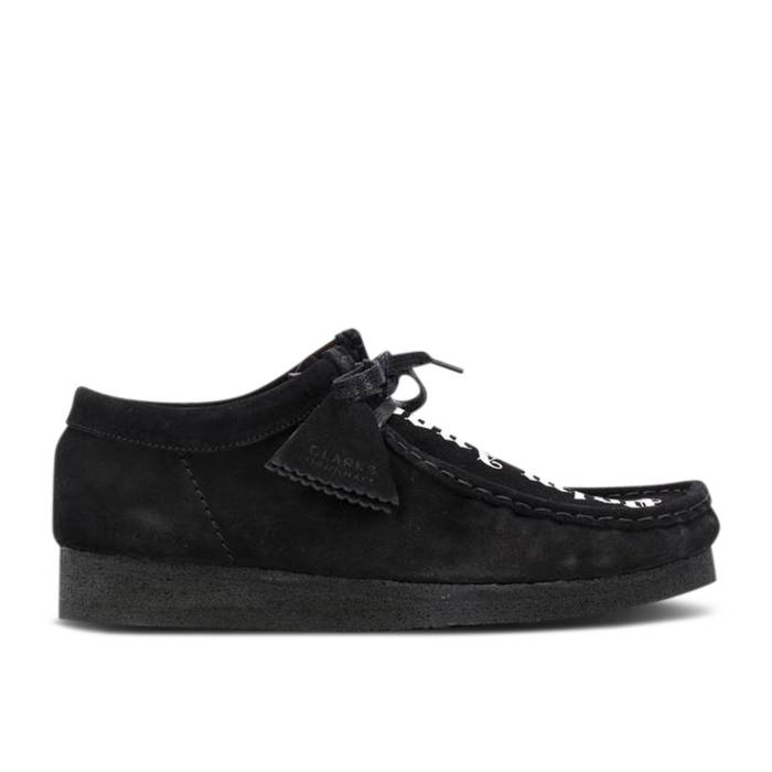 クラークス Clarks 【 Palm Angels X Fringed Wallabee Moccasin 'Black' Men Black/White 】 angels エンジェルス モカシン メンズ 黒色 ブラック 白色 ホワイト