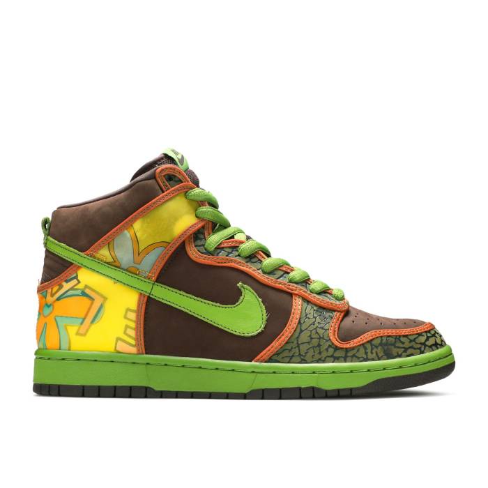 ナイキ Nike 【 Dunk High Pro Sb \u0027De La Soul\u0027 Men Baroque Brown/Altitude Green 】 ダンク ご機嫌 労働者階級 エスビー 天使の都市 メンズ 赤銅色 赤銅色 green 緑・緑であること