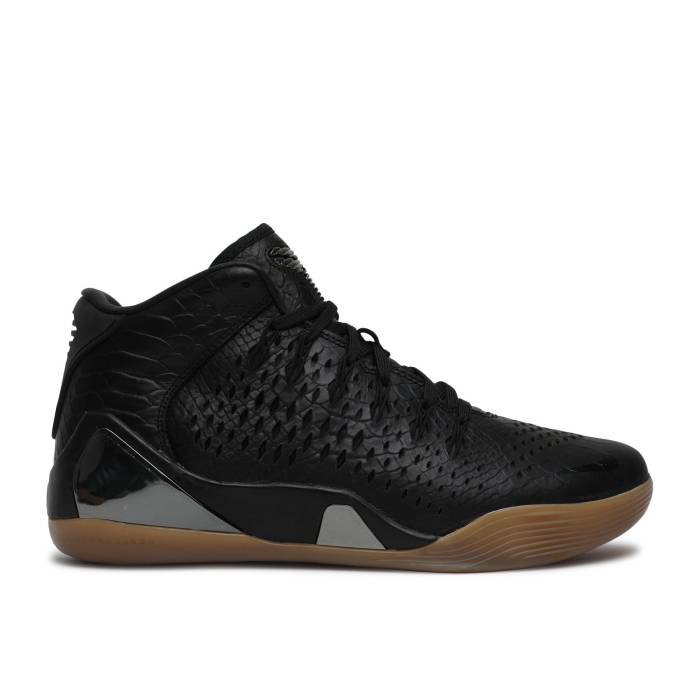 ナイキ Nike 【 Kobe 9 Mid Ext Qs \u0027Snakeskin\u0027 Men Black/Black 】 Kobe コービー ミッド メンズ 黒いこと 黒いこと