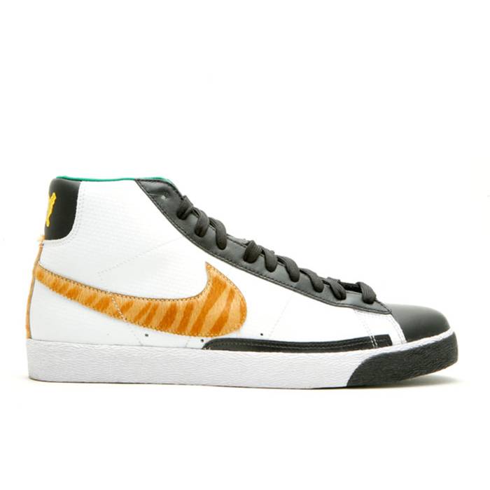 ナイキ Nike 【 Blazer High Premium \u0027Tiger Woods\u0027 Men White/Pine Green-Black 】 ブレイザー ご機嫌 Premium 割り増し金 メンズ 白いこと 白いこと