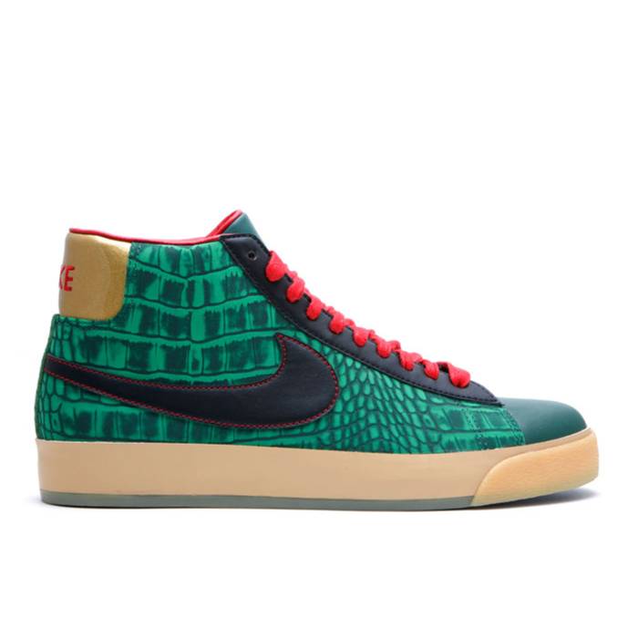 ナイキ Nike 【 Blazer Mid Premium 'Godzilla' Men Team Green/Black-Green Spark-Varsity Red 】 ブレイザー ミッド Premium プレミアム 靴 メンズ靴 その他 メンズ Team チーム green 緑・グリーン Red 赤・レッド画像