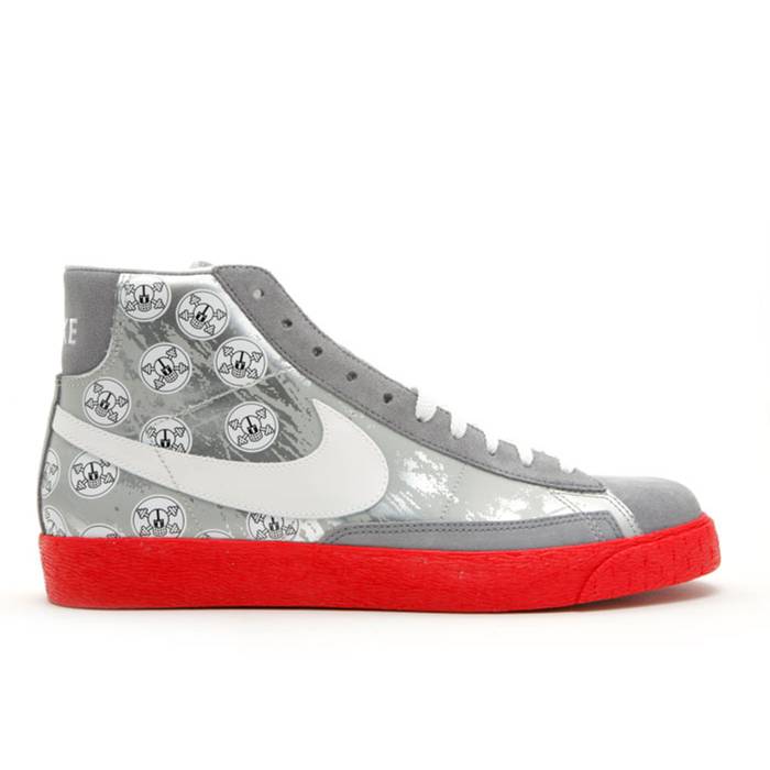 ナイキ Nike 【 Blazer High Osu Men Metallic Silver/White-Sport Red 】 ブレイザー ハイ メンズ Silver 銀色・シルバー Red 赤・レッド