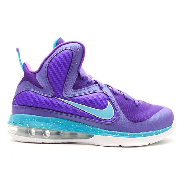 ナイキ Nike 【 Lebron 9 ガウス \u0027Summit Lake Hornets\u0027 Youth Purple Purple/Turquoise Blue-White 】 Lebron レブロン お坊っちゃん キッズ Purple 紫・パープル