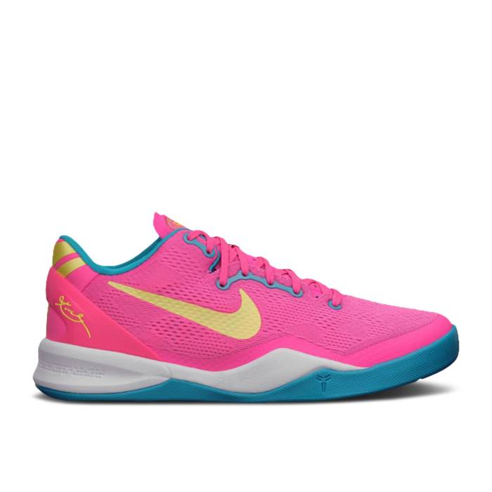 ナイキ Nike 【 Kobe 8 ガウス \u0027Dynamic Pink\u0027 Youth Dynamic Pink/Electric Yellow/Neo Turquoise 】 Kobe コービー お坊っちゃん キッズ 活動的 pink サクラ色 yellow 黄味がかった・黄色 ネオ