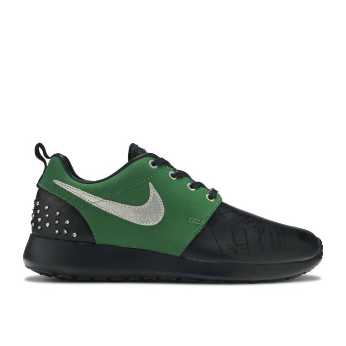 ナイキ Nike 【 Wmns Rosherun Db \u0027Doernbecher\u0027 Women Black/Frtrss Green-Mtllc Slvr 】 置き目シラン レディース 黒いこと 黒いこと