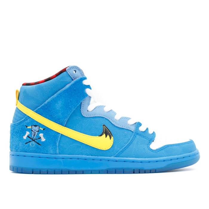 ナイキ Nike 【 Dunk High Premium Sb \u0027Familia\u0027 Men Photo Blue/Tour Yellow-White-University Blue 】 ダンク 御機嫌 Premium 割り増し金 エスビー メンズ 青み 青色