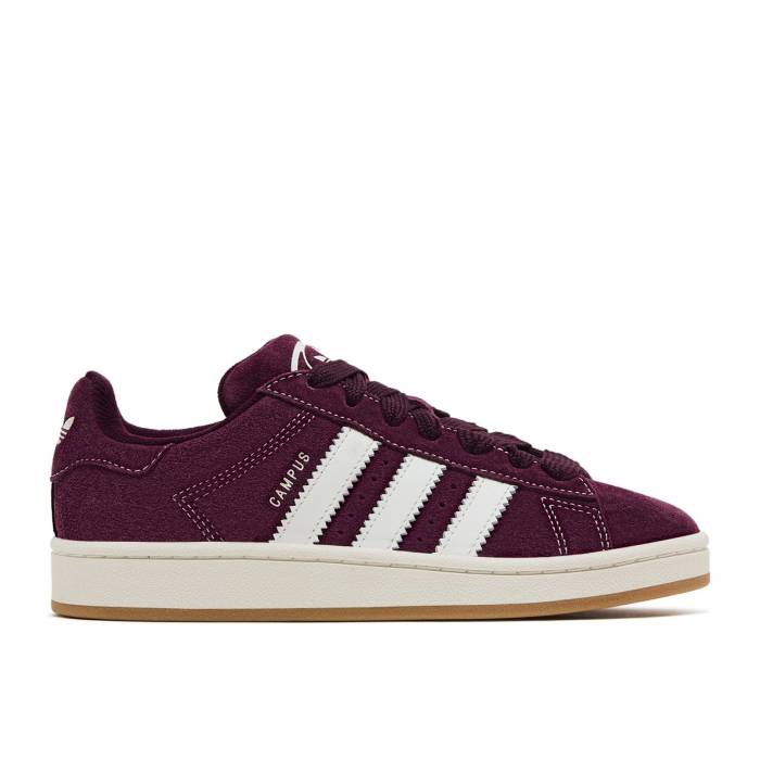 アディダス Adidas 【 Wmns Campus 00S \u0027Maroon\u0027 Women Maroon/Core White/Maroon 】 校庭 レディース マルーン 中核グループ 白いこと 白いこと