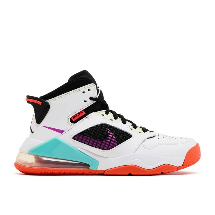 ナイキ エアジョーダン Air Jordan 【 Jordan Mars 270 Gs White Hyper Violet Youth White/Black/Total Orange/Hyper Violet 】 ジュニア キッズ 白色 ホワイト 黒色 ブラック orange 橙・オレンジ 紫・バイオレット