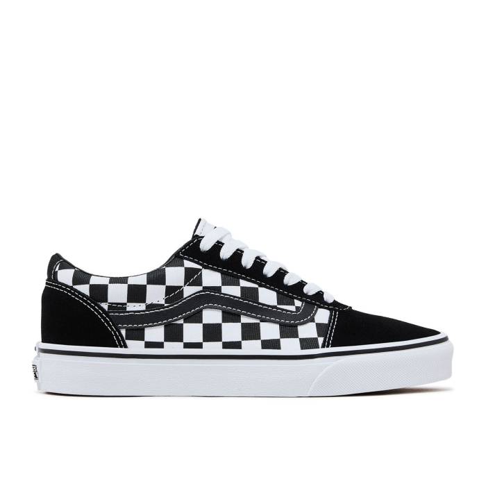 ヴァンズ Vans 【 Ward Checkered Men Black/True White 】 メンズ 黒色 ブラック 白色 ホワイト