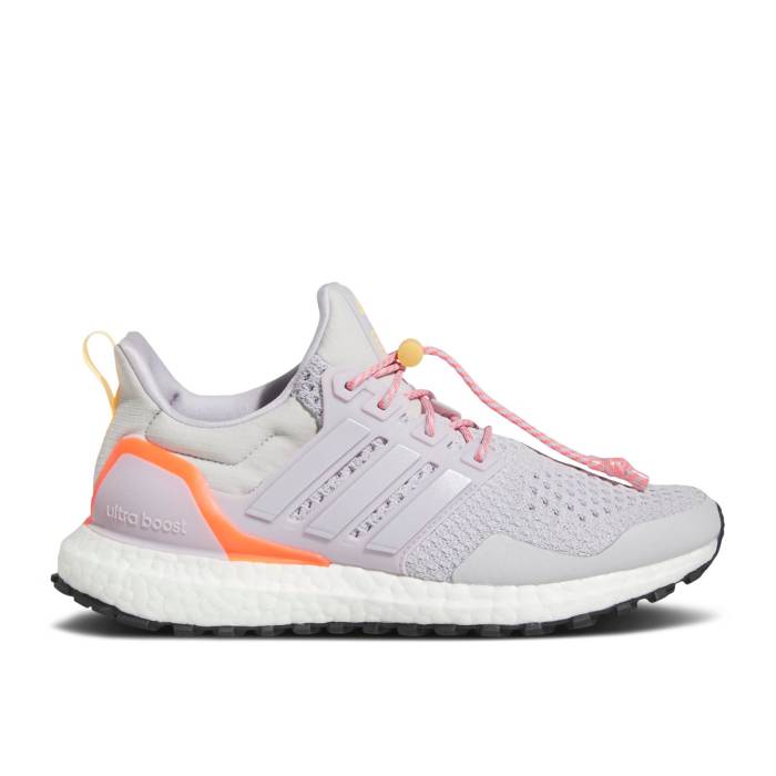 アディダス Adidas 【 Wmns Ultraboost 1.0 \u0027Toggle Lacing - Grey Solar Red\u0027 Women Light Solid Grey/Silver Dawn/Solar Red 】 薄墨色 薄墨色 レディース 益荒男 薄墨色 薄墨色 Silver しろがね色・しろがね色 Red 赤・赤いこと