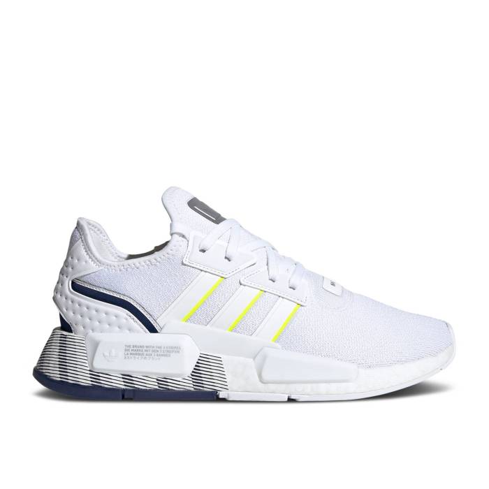 アディダス Adidas 【 Nmd_G1 'White Dark Blue' Men Cloud White/Cloud White/Dark Blue 】 メンズ 白色 ホワイト 青色 ブルー｜スニケス