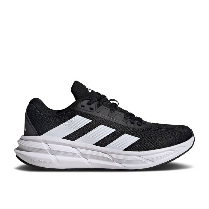 アディダス Adidas 【 Wmns Questar 3 \u0027Black White\u0027 Women Core Black/Cloud White/Carbon 】 レディース 中核グループ 黒いこと 黒いこと 白いこと 白いこと 炭素