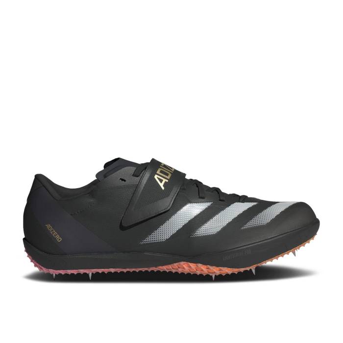 アディダス Adidas 【 Adizero High Jump \u00272024 Athlete Pack\u0027 Men Core Black/Zero Metallic/Spark 】 アディゼロ ご機嫌 メンズ 中核グループ 黒いこと 黒いこと 無し
