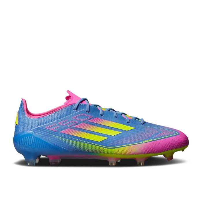 アディダス Adidas 【 Adizero F50 Elite Fg \u0027Celestial Victory Pack\u0027 Men Blue Fusion/Lucid Lemon/Lucid Pink 】 アディゼロ エリート Victory 白星 メンズ 青み 青色 Fusion 核融合反応 pink サクラ色