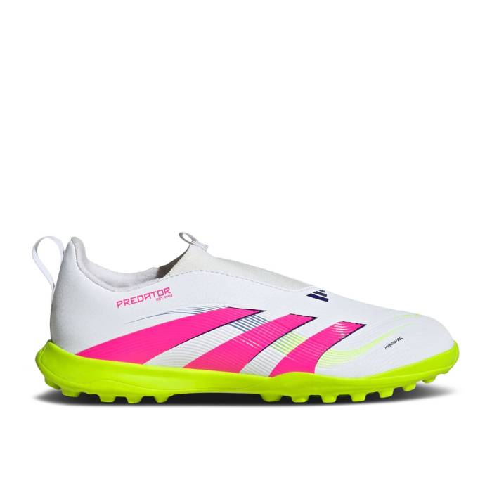 アディダス Adidas 【 Predator 24 League Laceless Tf K \u0027Celestial Victory Pack\u0027 Youth Cloud White/Lucid Pink/Lucid Lemon 】 プレデター Victory 制覇 お坊っちゃん キッズ 白いこと 白いこと pink さくら色