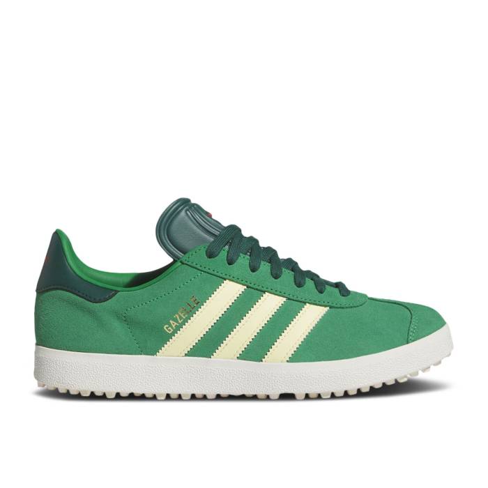 アディダス Adidas 【 Gazelle Spikeless Golf 'Collegiate Green' Men Green/Almost Yellow/Collegiate Green 】 ガゼル golf ゴルフ メンズ green 緑・グリーン yellow 黄色・イエロー|スニケス