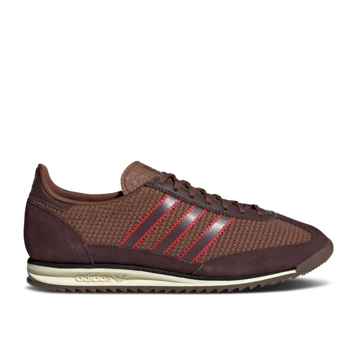 アディダス Adidas 【 Wmns Sl72 Og \u0027Preloved Brown\u0027 Women Preloved Brown/Shadow Brown/Collegiate Red 】 レディース 赤銅色 赤銅色 シャドー・シャドウ Red 赤・赤いこと