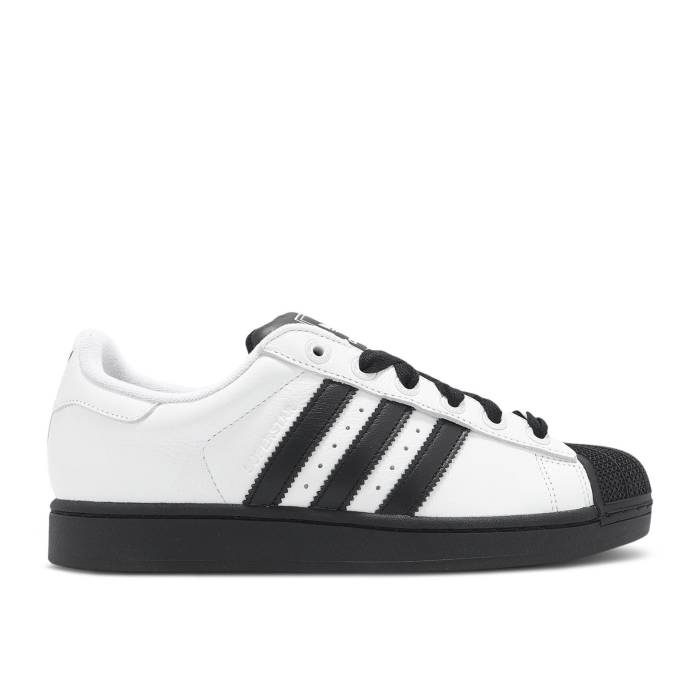 アディダス Adidas 【 Superstar 2 'White Black Sole' Men Cloud White/Core Black/Cloud White 】 Superstar スーパースター 黒色 ブラック メンズ 白色 ホワイト コア 黒色 ブラック|スニケス