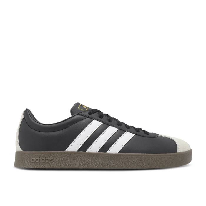 アディダス Adidas 【 Vl Court Classic \u0027Black White Gum\u0027 Men Core Black/Cloud White/Gum 】 厚地の外套 古典派音楽 白いこと 白いこと メンズ 中核グループ 黒いこと 黒いこと 白いこと 白いこと
