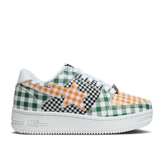 ベイプ Bape 【 Wmns Sta Low \u0027Gingham Pack - Green\u0027 Women Green 】 レディース green 緑・緑であること