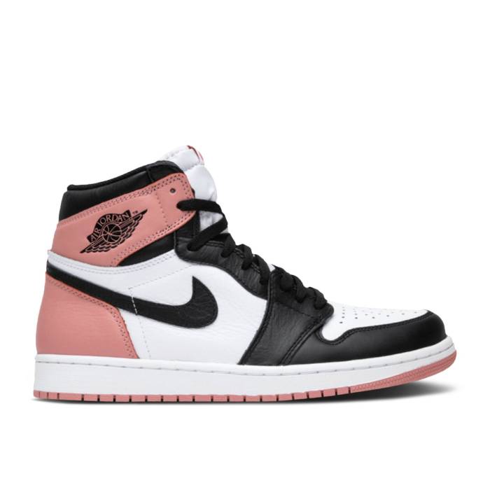 ナイキ エアジョーダン Air Jordan 【 Jordan 1 Retro High Nrg \u0027Rust Pink\u0027 Sample Men White/Rust Pink/Black 】 レトロ ご機嫌 メンズ 白いこと 白いこと pink さくら色 黒いこと 黒いこと