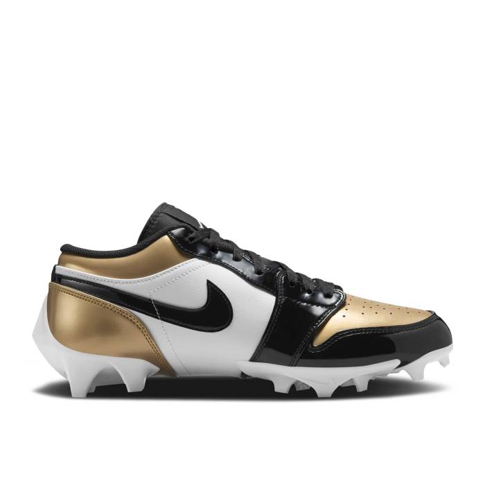 ナイキ エアジョーダン Air Jordan 【 Jordan 1 Low Td Cleat Gold Toe Men Metallic Gold/Black/White 】 メンズ ゴールド 黒色 ブラック 白色 ホワイト