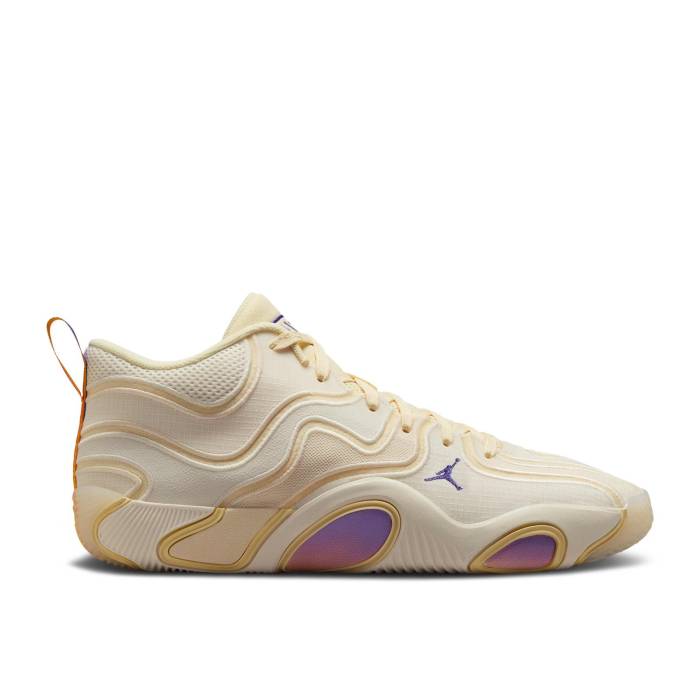 ナイキ エアジョーダン Air Jordan 【 Jordan Tatum 3 Pf \u0027Offseason\u0027 Men Sail/Dark Iris/Muslin/Pale Ivory/Citron Pulse/Atomic Violet 】 メンズ 象牙色 紫・相撲取り草