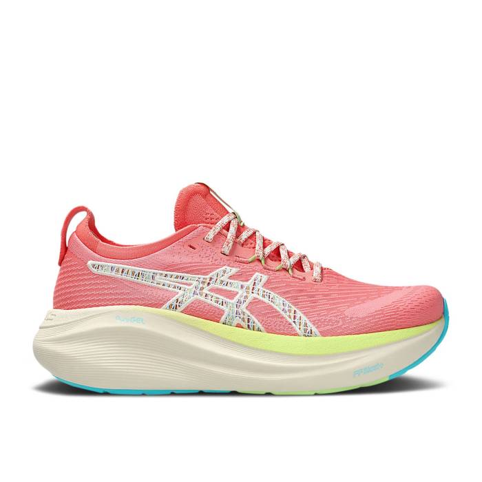 アシックス Asics 【 Wmns Gel Nimbus 27 Tr \u0027Nature Bathing\u0027 Women Nature Bathing/Guava 】 レディース