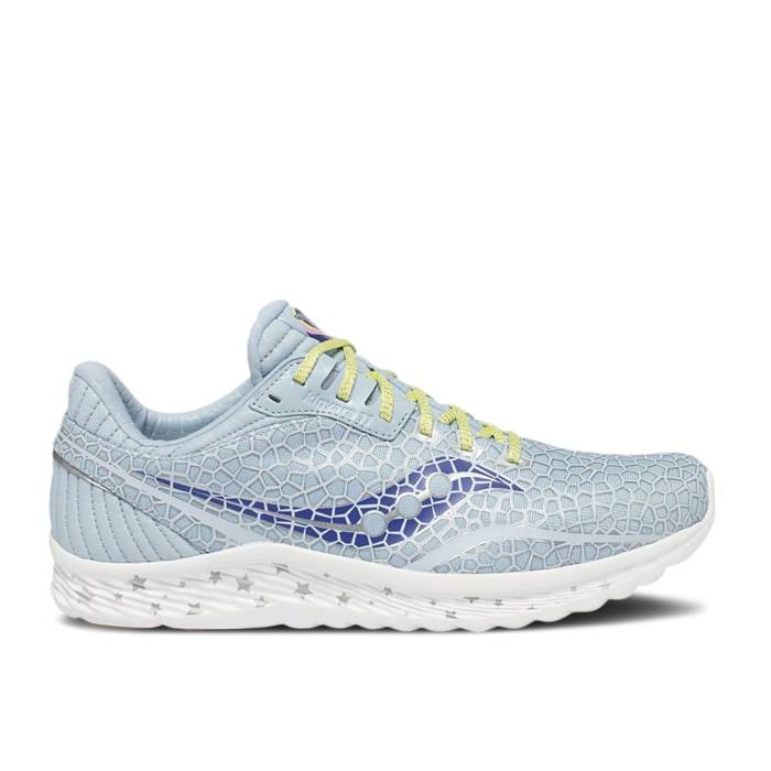 サッカニー Saucony 【 Boston Children’s Hospital X Kinvara 11 \u0027Jordynn\u0027 Men Blue/White 】 豆の町 メンズ 青み 青色 白いこと 白いこと