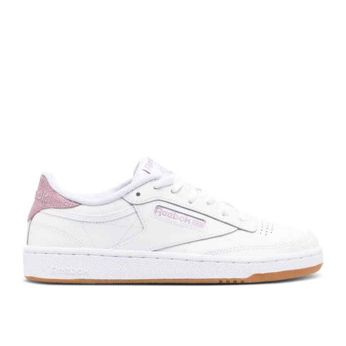リーボック Reebok 【 Wmns Club C 85 \u0027White Infused Lilac\u0027 Women Footwear White/Footwear White/Infused Lilac 】 野球クラブ レディース 白いこと 白いこと