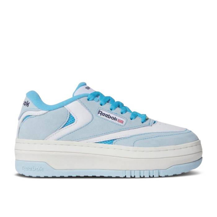 リーボック Reebok 【 Wmns Club C Extra \u0027Radiant Aqua\u0027 Women Radiant Aqua/Footwear White/Fresh Blue 】 野球クラブ レディース アクア 白いこと 白いこと 生新しい 青み 青色