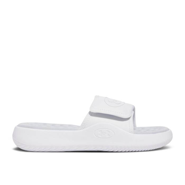 アンダーアーマー Under Armour 【 Wmns Ignite Pro 8 Slide \u0027White Halo Grey\u0027 Women White/Halo Grey 】 イグナイト 労働者階級 Slide サンダル レディース 白いこと 白いこと 薄墨色 薄墨色