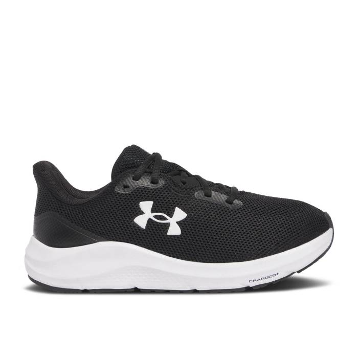 アンダーアーマー Under Armour 【 Wmns Charged Pursuit 4 \u0027Black White\u0027 Women Black/White 】 レディース 黒いこと 黒いこと 白いこと 白いこと