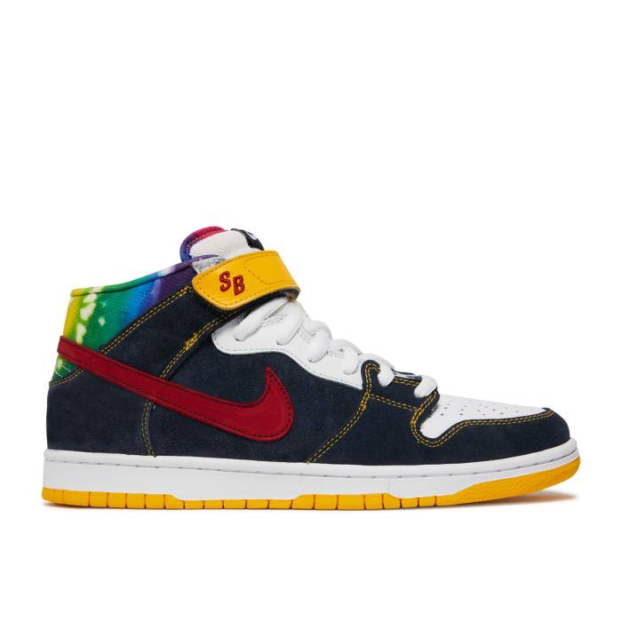 ナイキ Nike 【 Dunk Mid Pro Sb \u0027Tie Dye\u0027 Men Obsidian/Varsity Red 】 ダンク ミッド 労働者階級 エスビー メンズ Red 赤・赤いこと