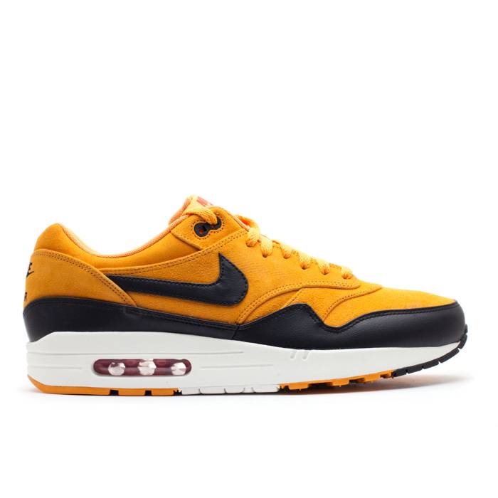 ナイキ Nike 【 Air Max 1 Prm 'Canyon Gold' Men Canyon Gold/Black/Sail/University Red 】 マックス メンズ ゴールド 黒色 ブラック Red 赤・レッド