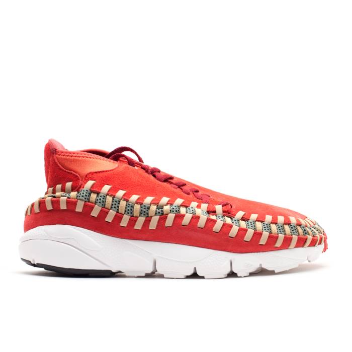 ナイキ Nike 【 Air Footscape Woven Chuka Knit Men Red Reef/Midnight Fog-Chnt-Sl 】 Woven ウーブン 編み物 メンズ Red 赤・赤いこと