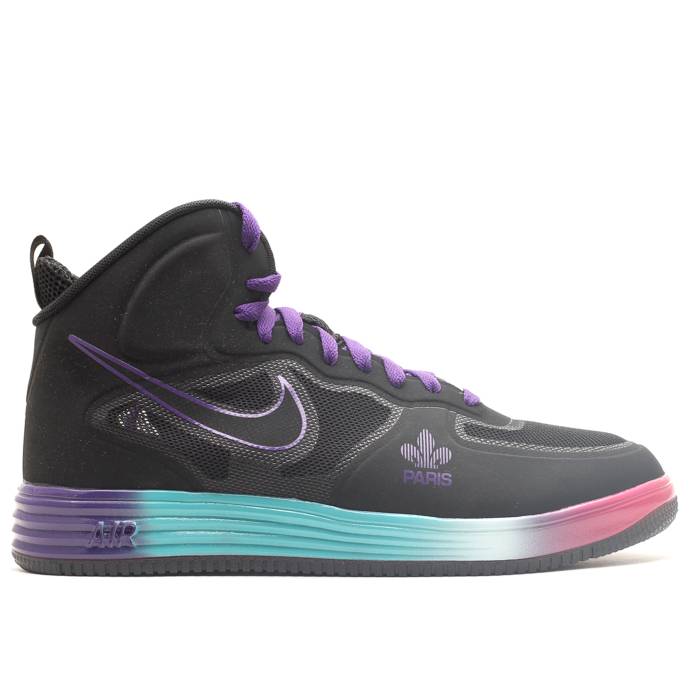 ナイキ Nike 【 Lunar Air Force 1 Mid Fuse Qs \u0027Paris\u0027 Men Black/Black 】 ルーナー・ルナー ミッド メンズ 黒いこと 黒いこと