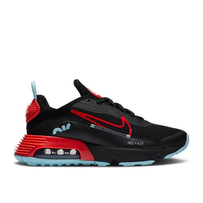 ナイキ Nike 【 Air Max 2090 ガウス \u0027Black Crimson\u0027 Youth Black/Glacier Ice/Bright Crimson 】 マックス お坊っちゃん キッズ 黒いこと 黒いこと クリムゾン