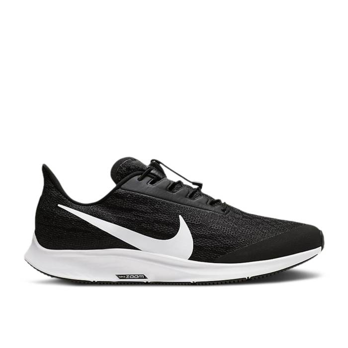 ナイキ Nike 【 Air Zoom Pegasus 36 Flyease \u0027Black\u0027 Men Black/Thunder Grey/White 】 望遠レンズ ペガサス メンズ 黒いこと 黒いこと サンダー 薄墨色 薄墨色 白いこと 白いこと