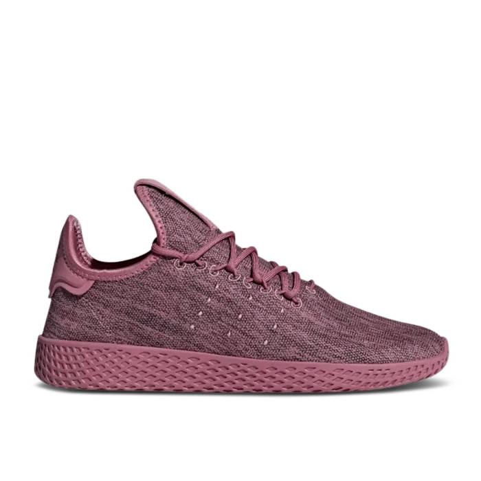 アディダス Adidas 【 Pharrell X Wmns Tennis Hu \u0027Dip-Dyed\u0027 Women Trace Maroon/Trace Maroon/Chalk White 】 庭球 レディース マルーン 白いこと 白いこと
