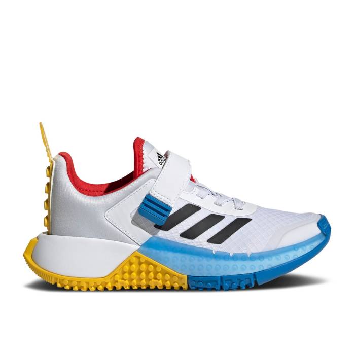 アディダス Adidas 【 Lego X Sport Little Kid \u0027White\u0027 Youth Cloud White/Core Black/Shock Blue 】 お坊っちゃん キッズ 白いこと 白いこと 中核グループ 黒いこと 黒いこと ぼうぜん自失 青碧 青碧