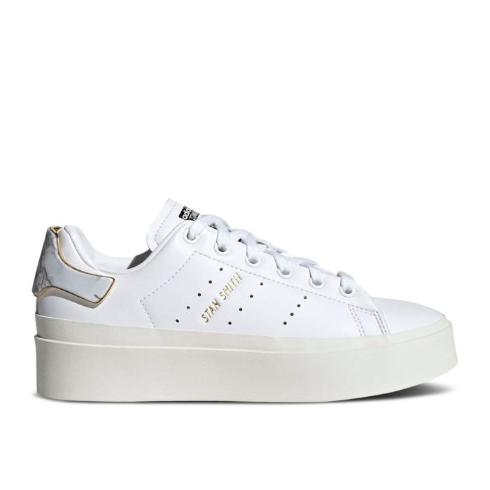 アディダス Adidas 【 Wmns Stan Smith Bonega \u0027White Marble\u0027 Women Cloud White/Cloud White/Gold Metallic 】 レディース 白いこと 白いこと ゴールド