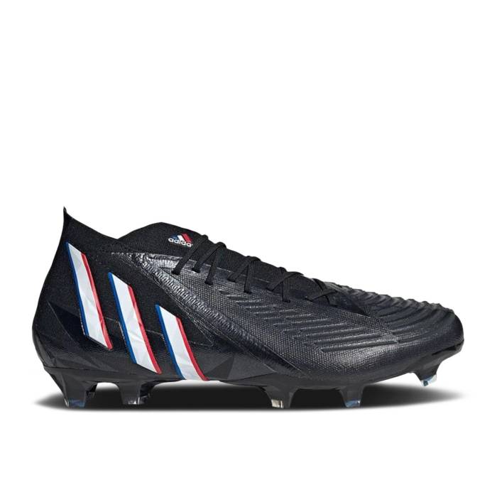 アディダス Adidas 【 Predator Edge.1 Fg 'Edge Of Darkness' Men Core Black/Footwear White/Vivid Red 】 プレデター メンズ コア 黒色 ブラック 白色 ホワイト Red 赤・レッド