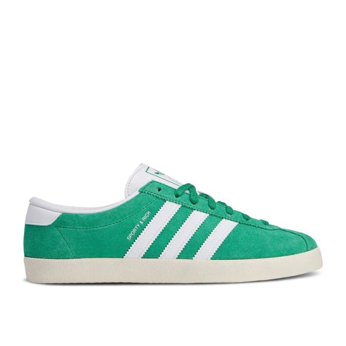 アディダス Adidas 【 Sporty \u0026 Rich X Wmns Blanc \u0027Court Green\u0027 Women Court Green/Cloud White/Off White 】 空白文字 レディース 厚地の外套 green 緑・緑であること 白いこと 白いこと