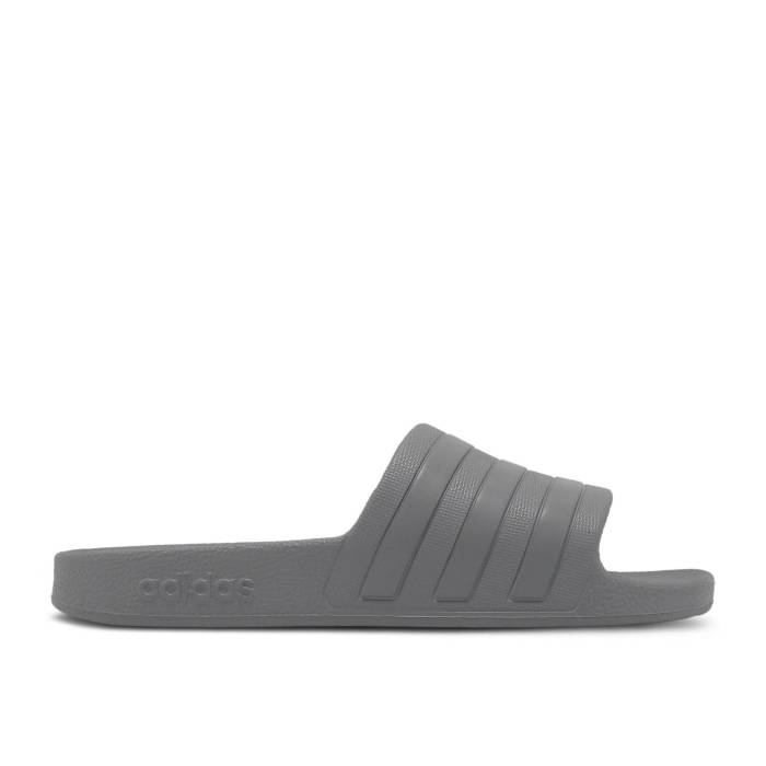 アディダス Adidas 【 Wmns Adilette Aqua Slide \u0027Grey\u0027 Women Grey Three/Grey Three/Grey Three 】 アディレッタ アクア Slide サンダル レディース 薄墨色 薄墨色