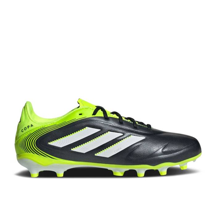 アディダス Adidas 【 Copa Pure 3 League Fg Mg K \u0027Radiant Blaze Pack\u0027 Youth Core Black/Cloud White/Lucid Lemon 】 純然たる お坊っちゃん キッズ 中核グループ 黒いこと 黒いこと 白いこと 白いこと