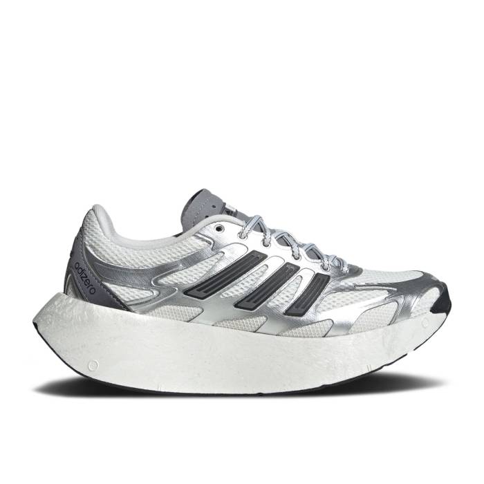 アディダス Adidas 【 Adizero Aruku J 'Silver Metallic White' Youth Silver Metallic/Crystal White/Grey Three 】 アディゼロ ジュニア キッズ Silver 銀色・シルバー 白色 ホワイト 灰色 グレー|スニケス
