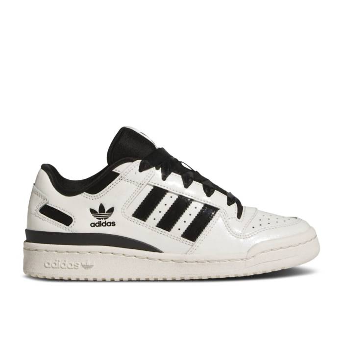 アディダス Adidas 【 Wmns Forum Low 塩素 \u0027Off White Black Patent\u0027 Women Off White/Core Black/Off White 】 討論会 白いこと 白いこと 黒いこと 黒いこと レディース 白いこと 白いこと 中核グループ 黒いこと 黒いこと