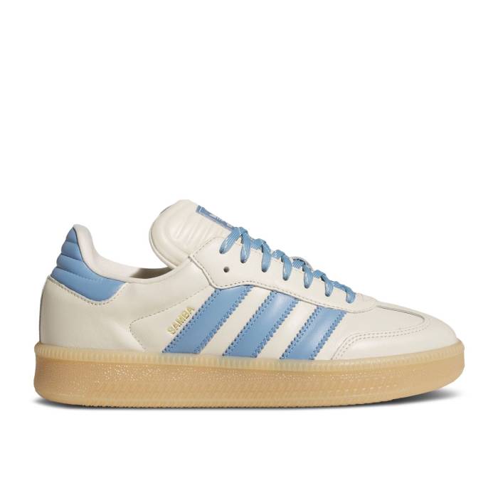 アディダス Adidas 【 Samba Xlg \u0027Wonder White Ash Blue\u0027 Men Wonder White/Ash Blue/Gum 】 サンバ 白いこと 白いこと メンズ 白いこと 白いこと 青み 青色